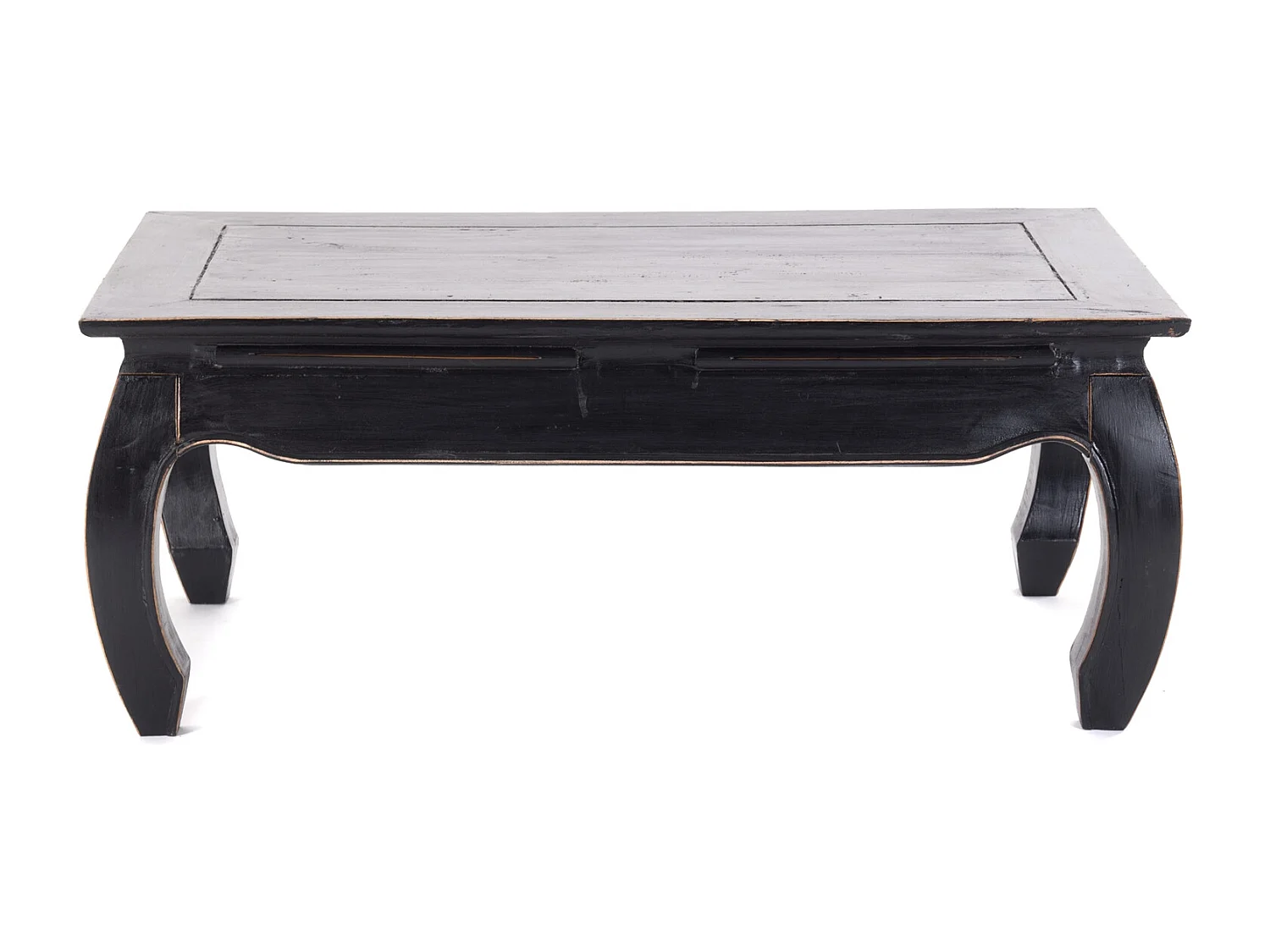 OPIUMTISCH EAST 100 Mahagoni Recyclingholz massiv 09 voodoo - schwarz