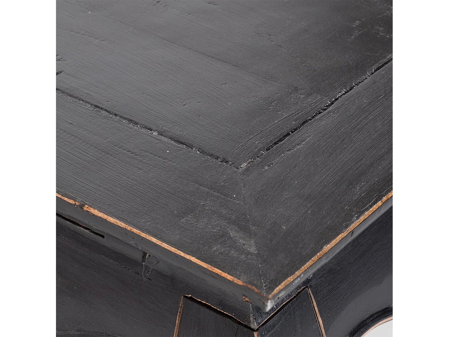 OPIUMTISCH EAST 100 Mahagoni Recyclingholz massiv 09 voodoo - schwarz