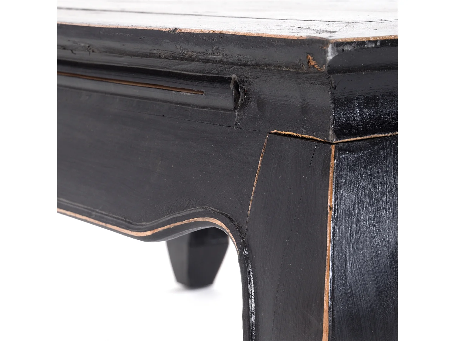 OPIUMTISCH EAST 100 Mahagoni Recyclingholz massiv 09 voodoo - schwarz