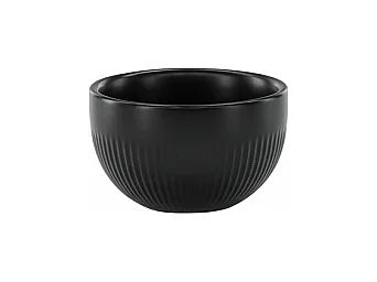 Bougeoir Design en Céramique "Posh" 9cm Noir