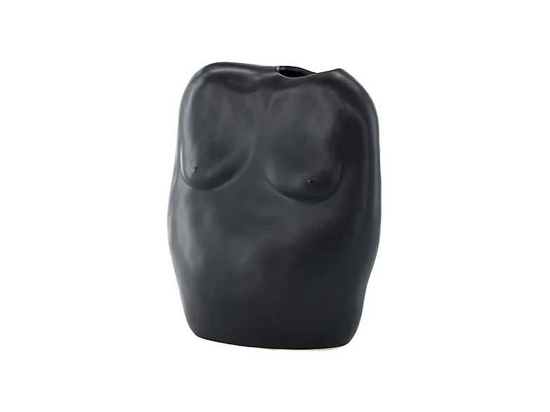 Vase Buste en Céramique "Romie" 28cm Noir