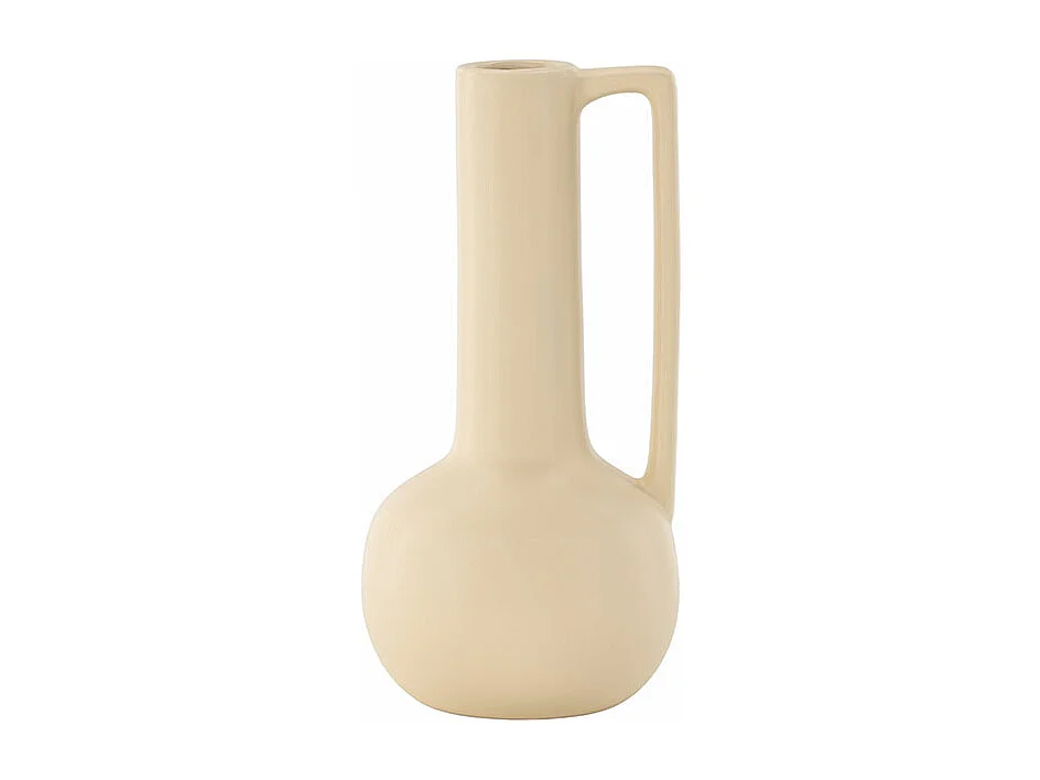 Vase Design en Céramique "Allis" 36cm Jaune