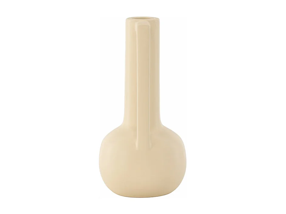 Vase Design en Céramique "Allis" 36cm Jaune