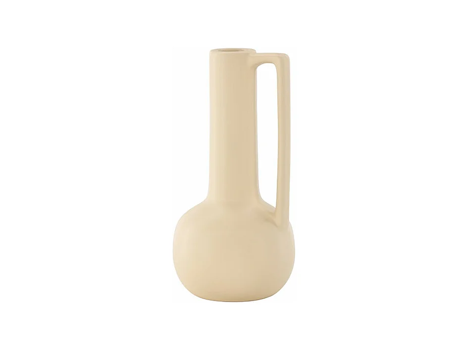 Vase Design en Céramique "Allis" 36cm Jaune