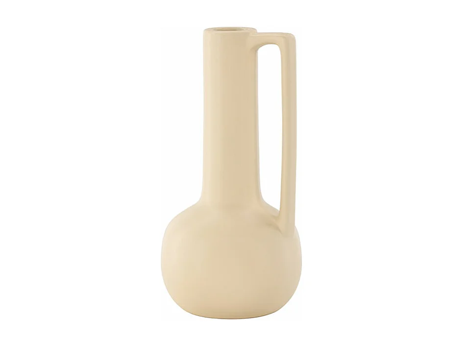 Vase Design en Céramique "Allis" 36cm Jaune