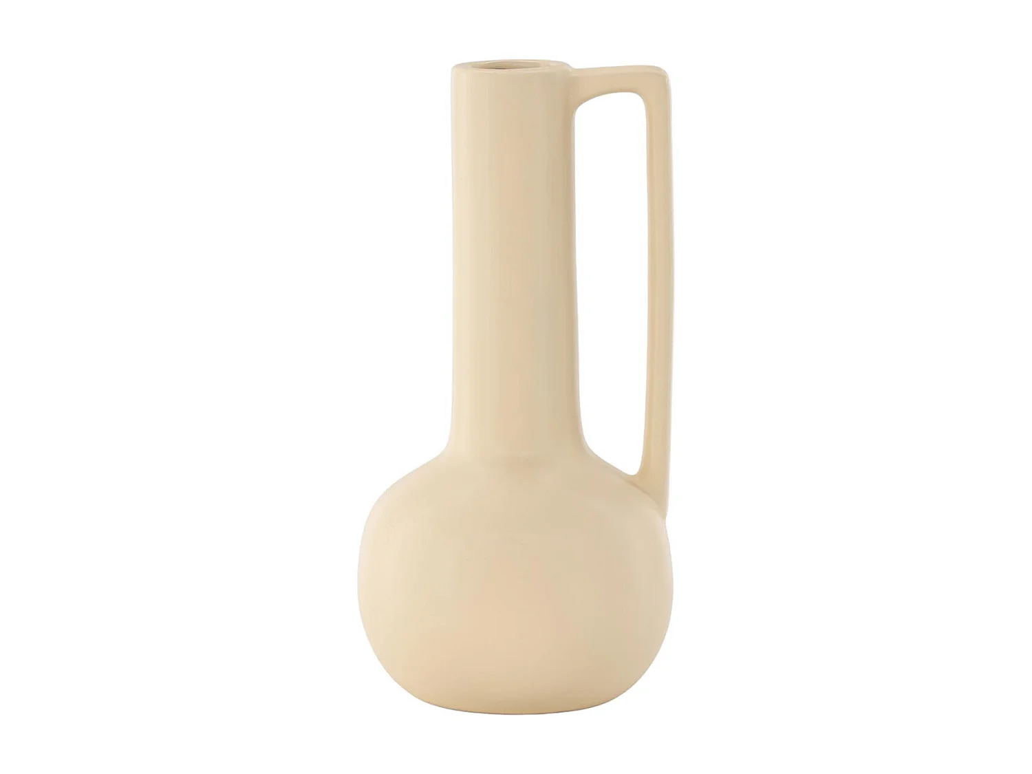 Vase Design en Céramique "Allis" 36cm Jaune