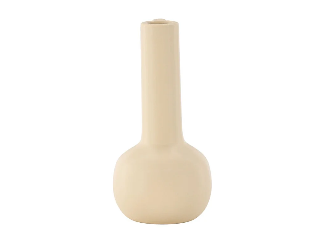 Vase Design en Céramique "Allis" 36cm Jaune