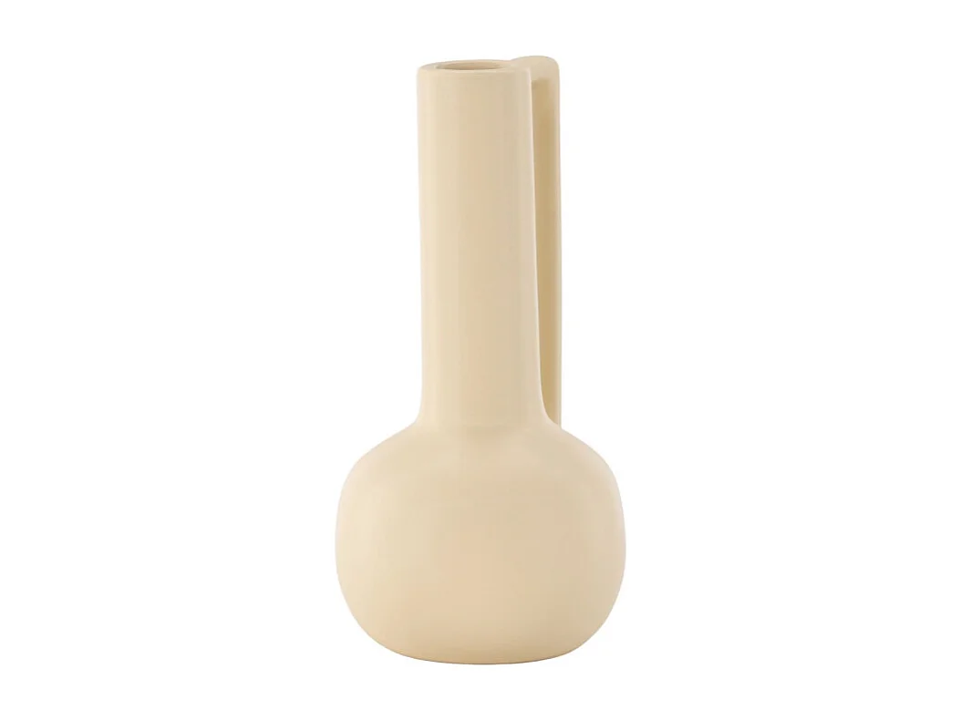 Vase Design en Céramique "Allis" 36cm Jaune