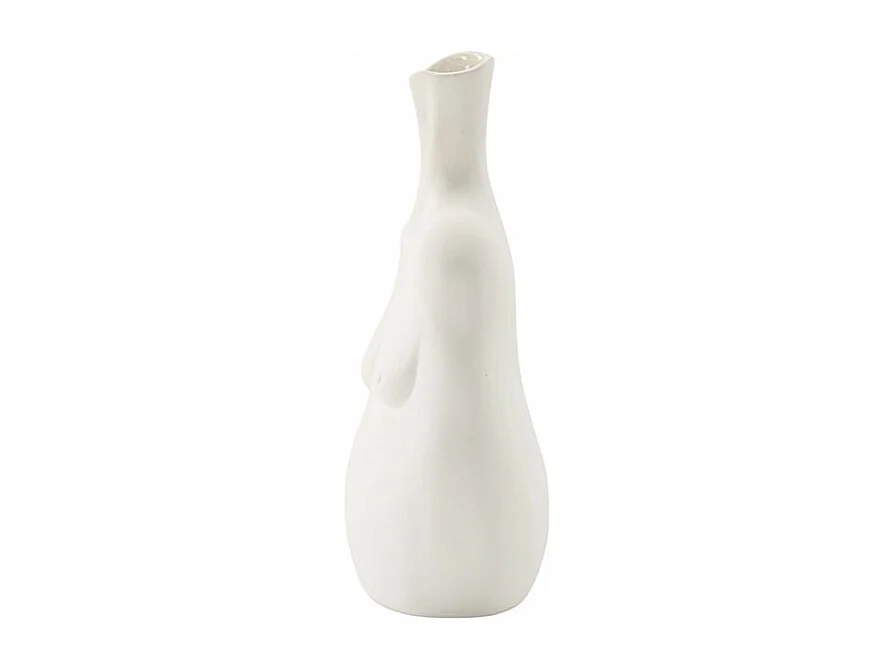Vase Buste en Céramique "Conta" 25cm Blanc Cassé