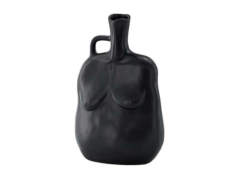 Vase Buste en Céramique "Conta" 25cm Noir