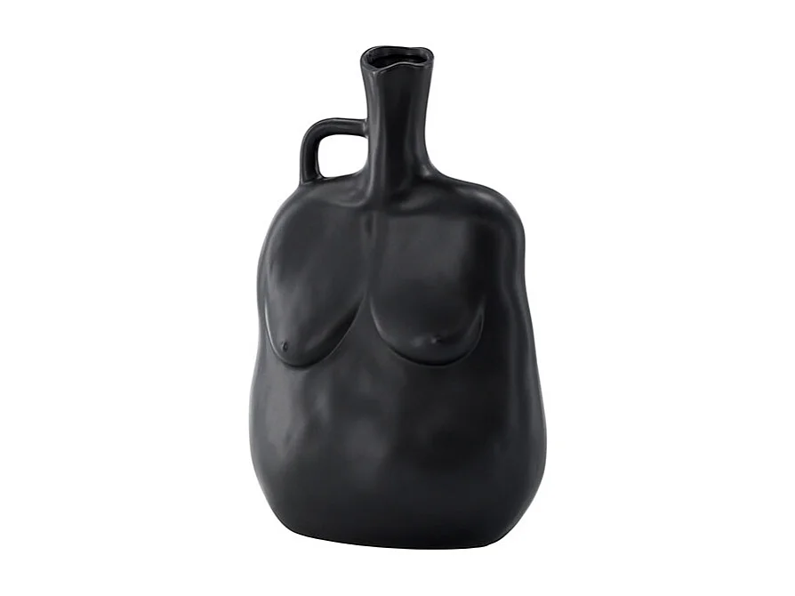 Vase Buste en Céramique "Conta" 25cm Noir