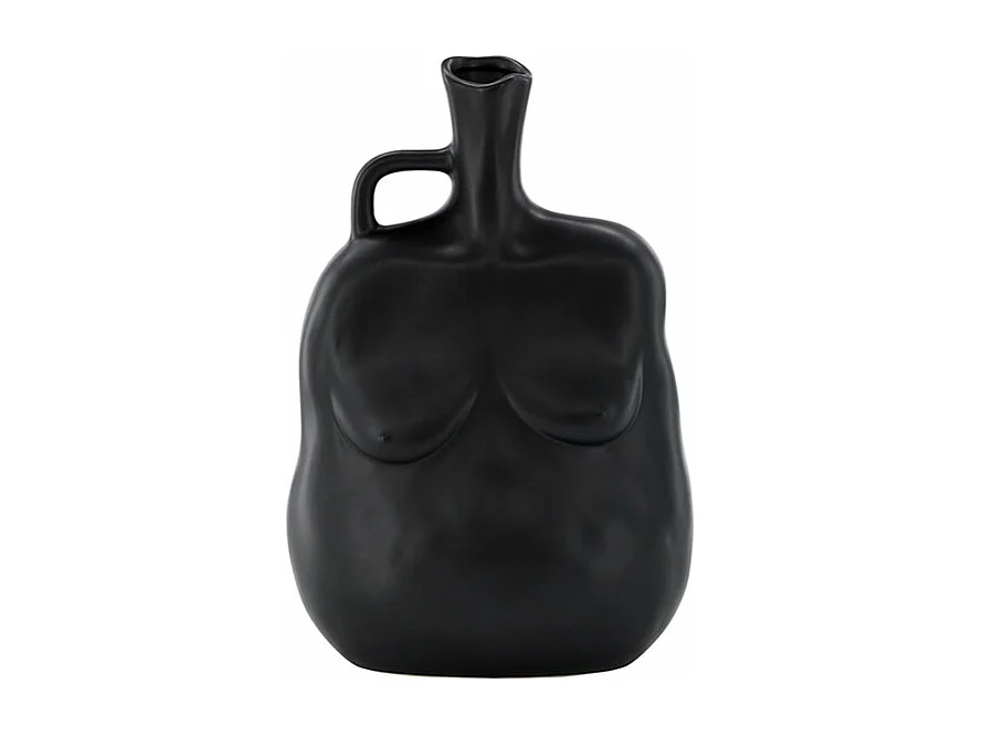 Vase Buste en Céramique "Conta" 25cm Noir