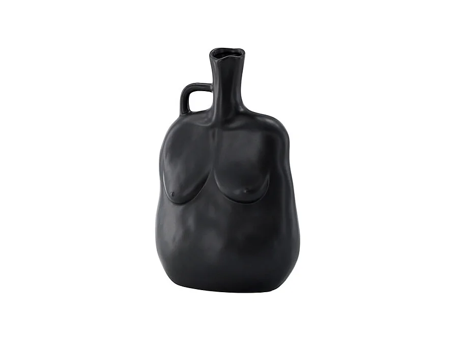 Vase Buste en Céramique "Conta" 25cm Noir
