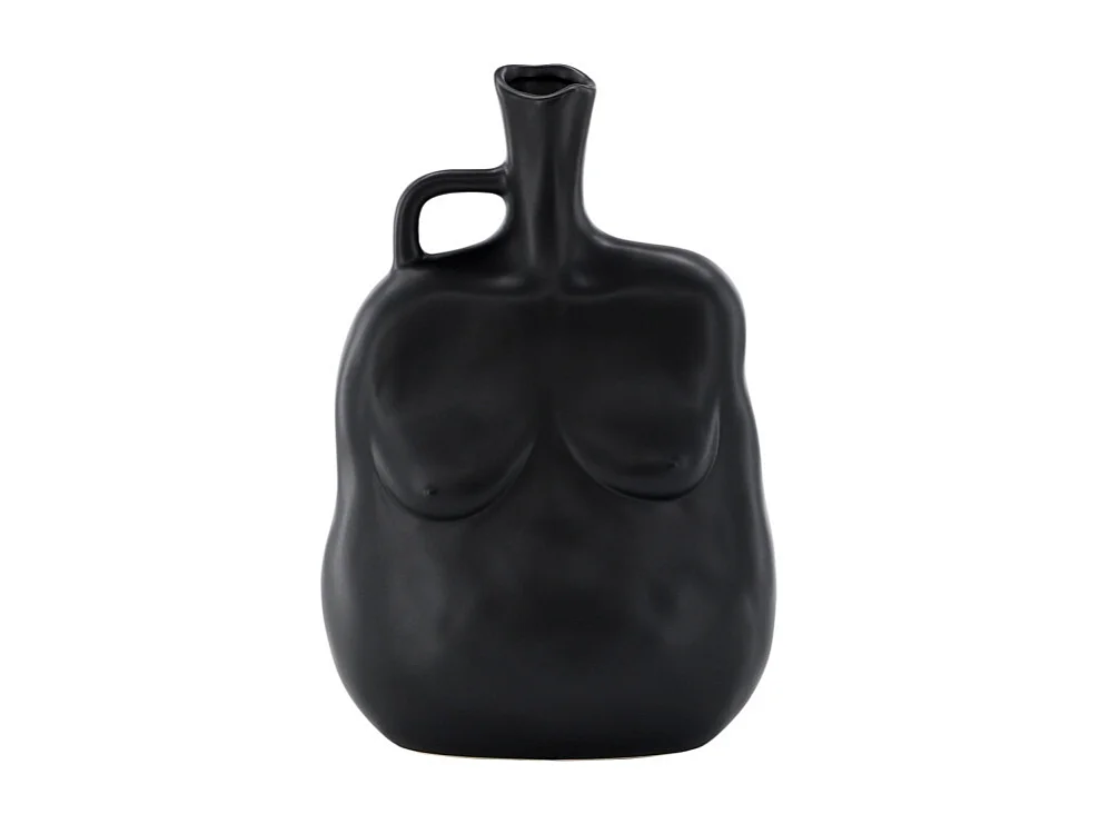 Vase Buste en Céramique "Conta" 25cm Noir