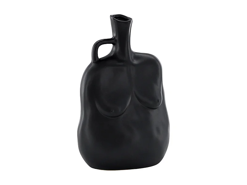 Vase Buste en Céramique "Conta" 25cm Noir