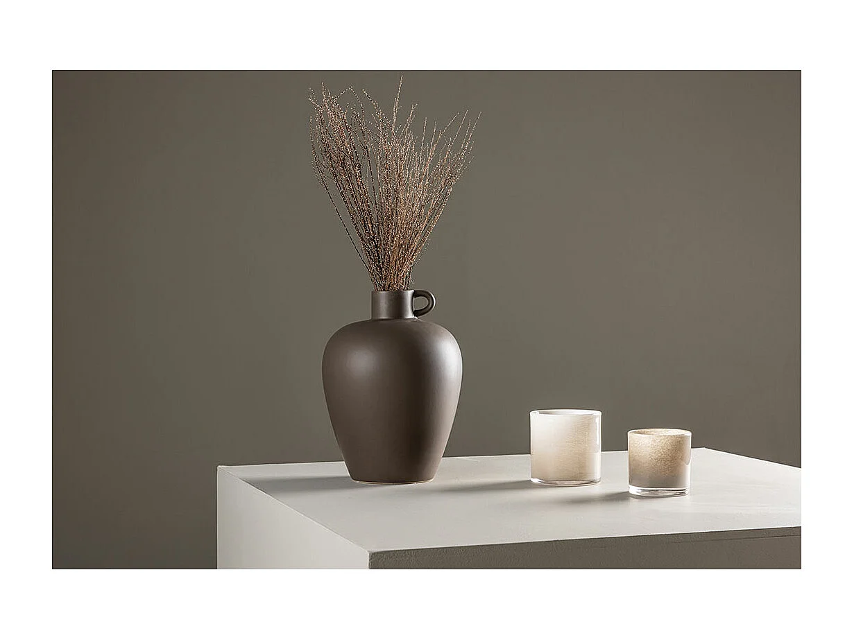 Vase Urne en Céramique "Cent" 33cm Marron