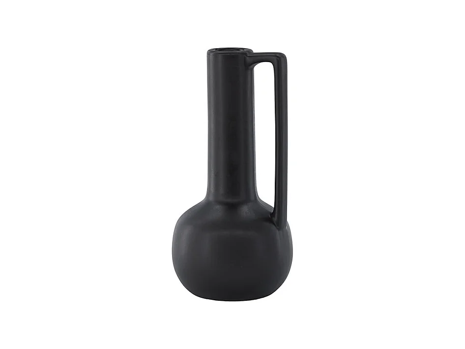 Vase Design en Céramique "Allis" 36cm Noir