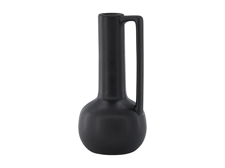 Vase Design en Céramique "Allis" 36cm Noir