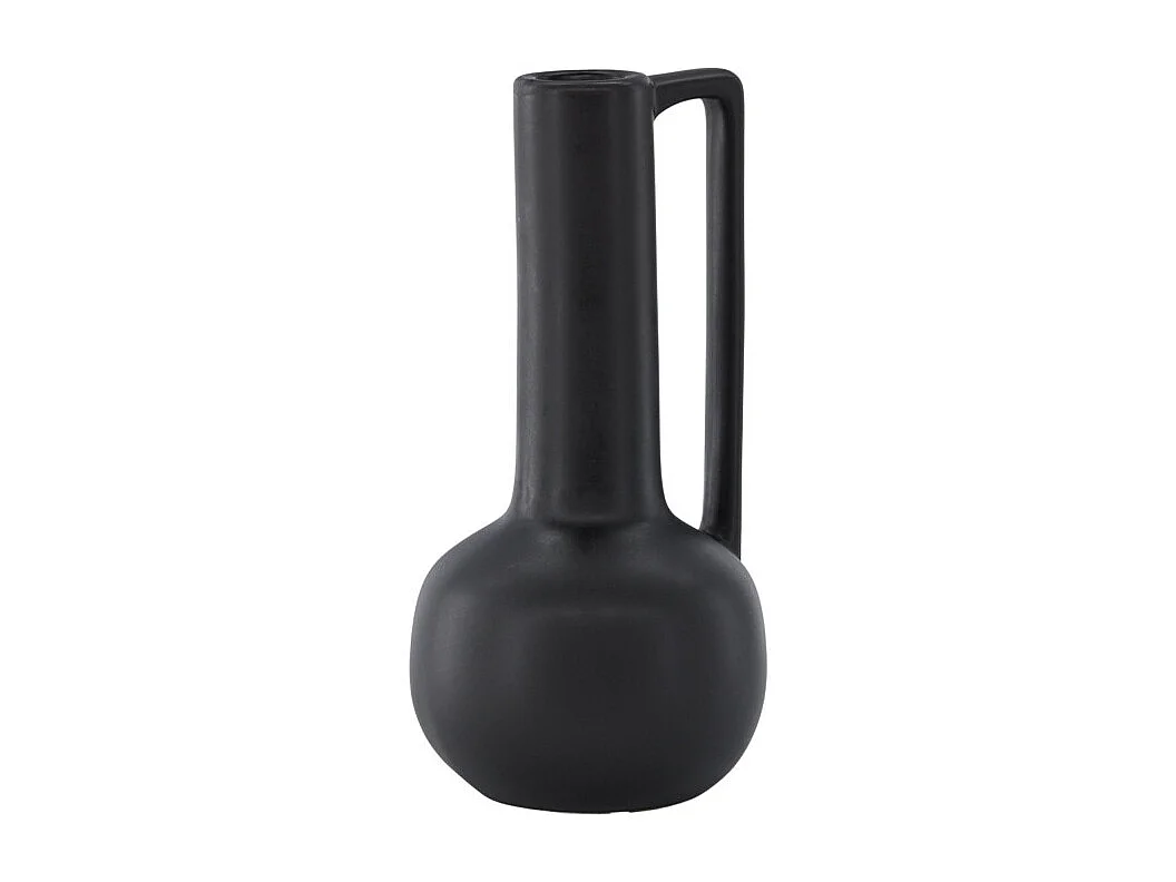 Vase Design en Céramique "Allis" 36cm Noir