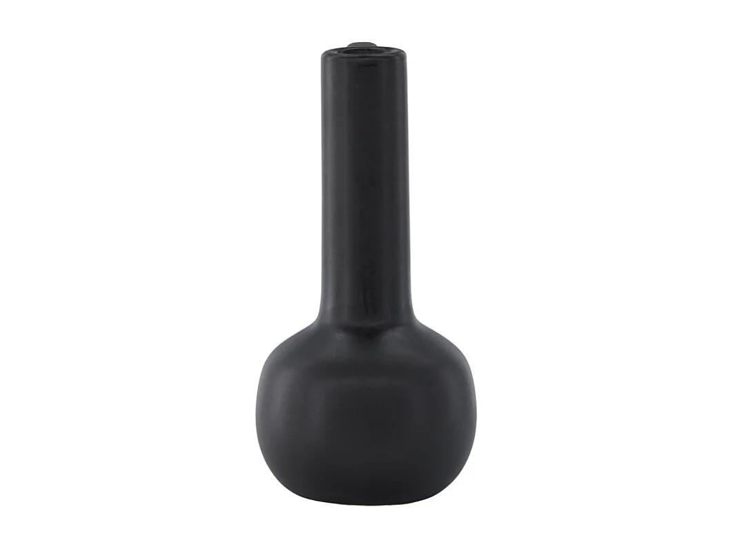 Vase Design en Céramique "Allis" 36cm Noir