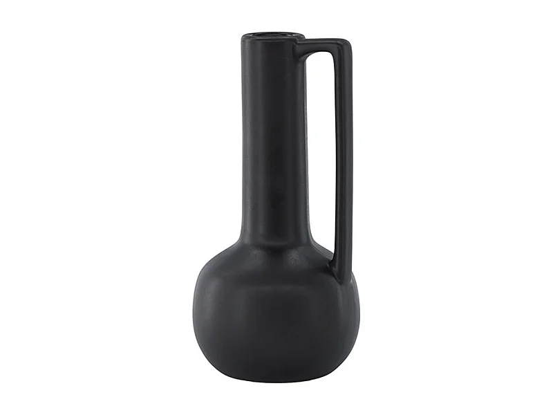 Vase Design en Céramique "Allis" 36cm Noir