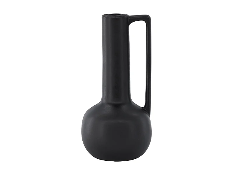 Vase Design en Céramique "Allis" 36cm Noir