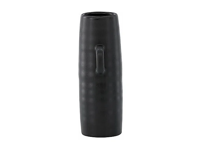 Vase Ondulé en Céramique "Cent" 25cm Noir