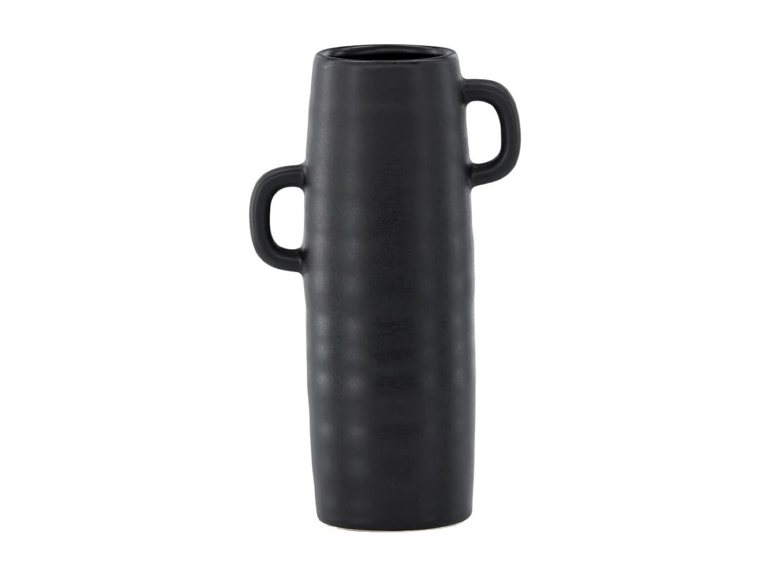 Vase Ondulé en Céramique "Cent" 25cm Noir