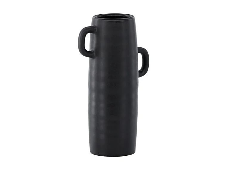 Vase Ondulé en Céramique "Cent" 25cm Noir