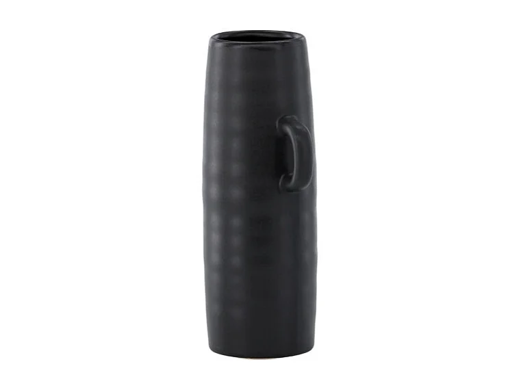 Vase Ondulé en Céramique "Cent" 25cm Noir