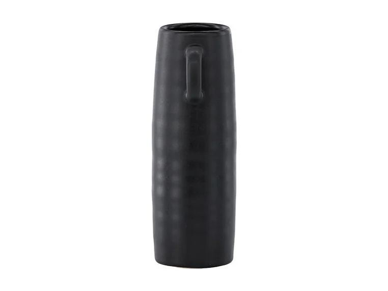 Vase Ondulé en Céramique "Cent" 25cm Noir