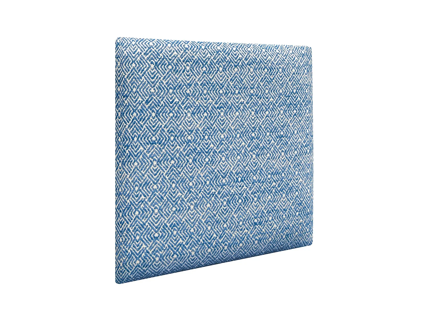 DHOME Exklusive gepolsterte Wandpaneele Luxury Edition Series Selbstklebende akustische, stoßabsorbierende Wandpaneele für Aufprallschutz (Ethnic Blue, 50x50cm)