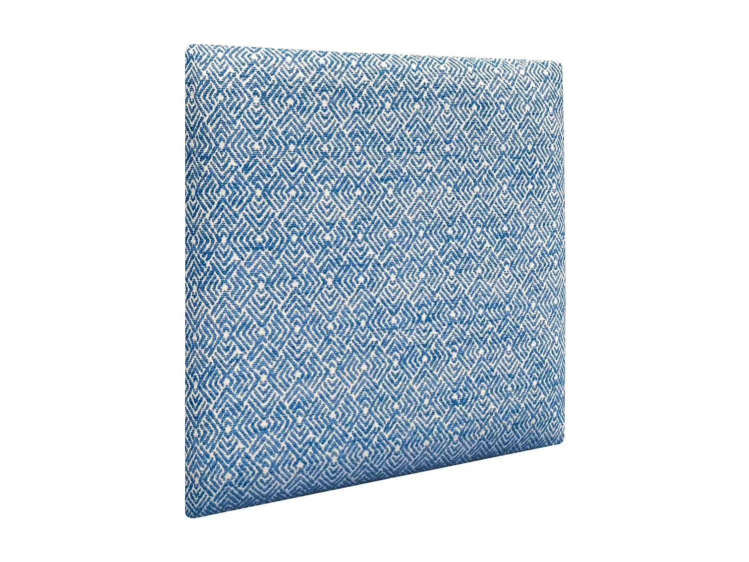 DHOME Panneaux Tapissés Exclusifs Série Luxury Edition Autoadhésifs pour Mur Acoustiques Absorbants Protection Chocs (Ethnic Blue, 50x50cm)