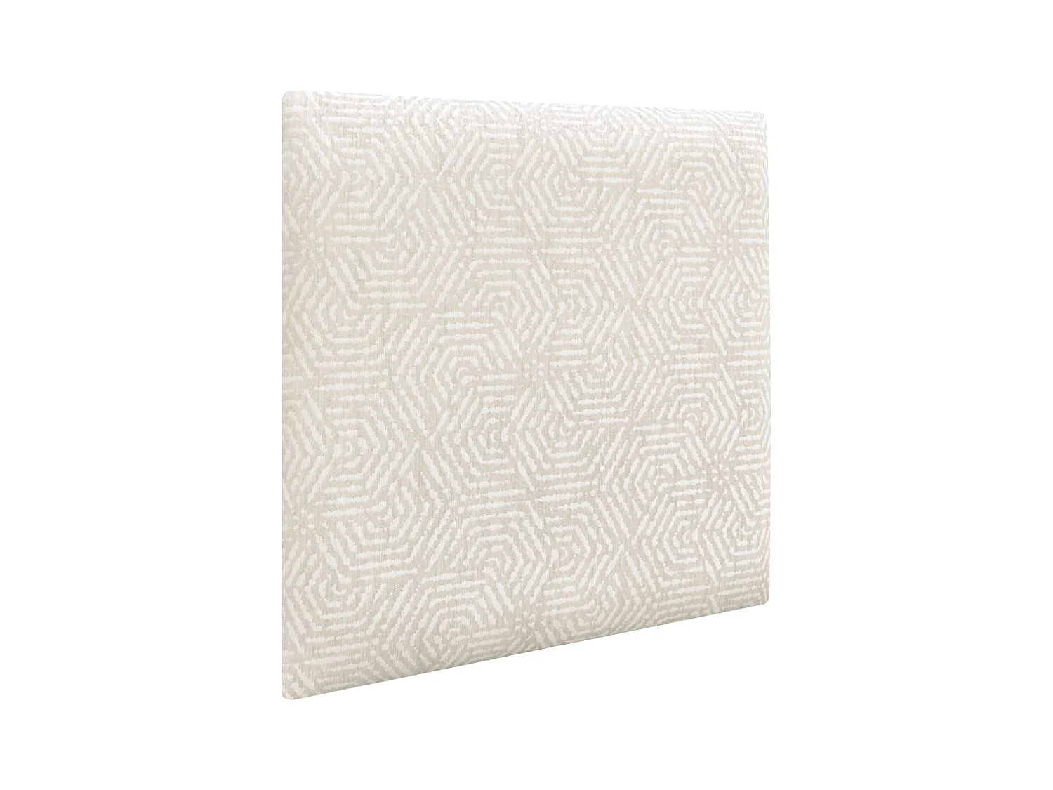 DHOME Panneaux Tapissés Exclusifs Série Luxury Edition Autoadhésifs pour Mur Acoustiques Absorbants Protection Chocs (Ethnic White, 50x50cm)