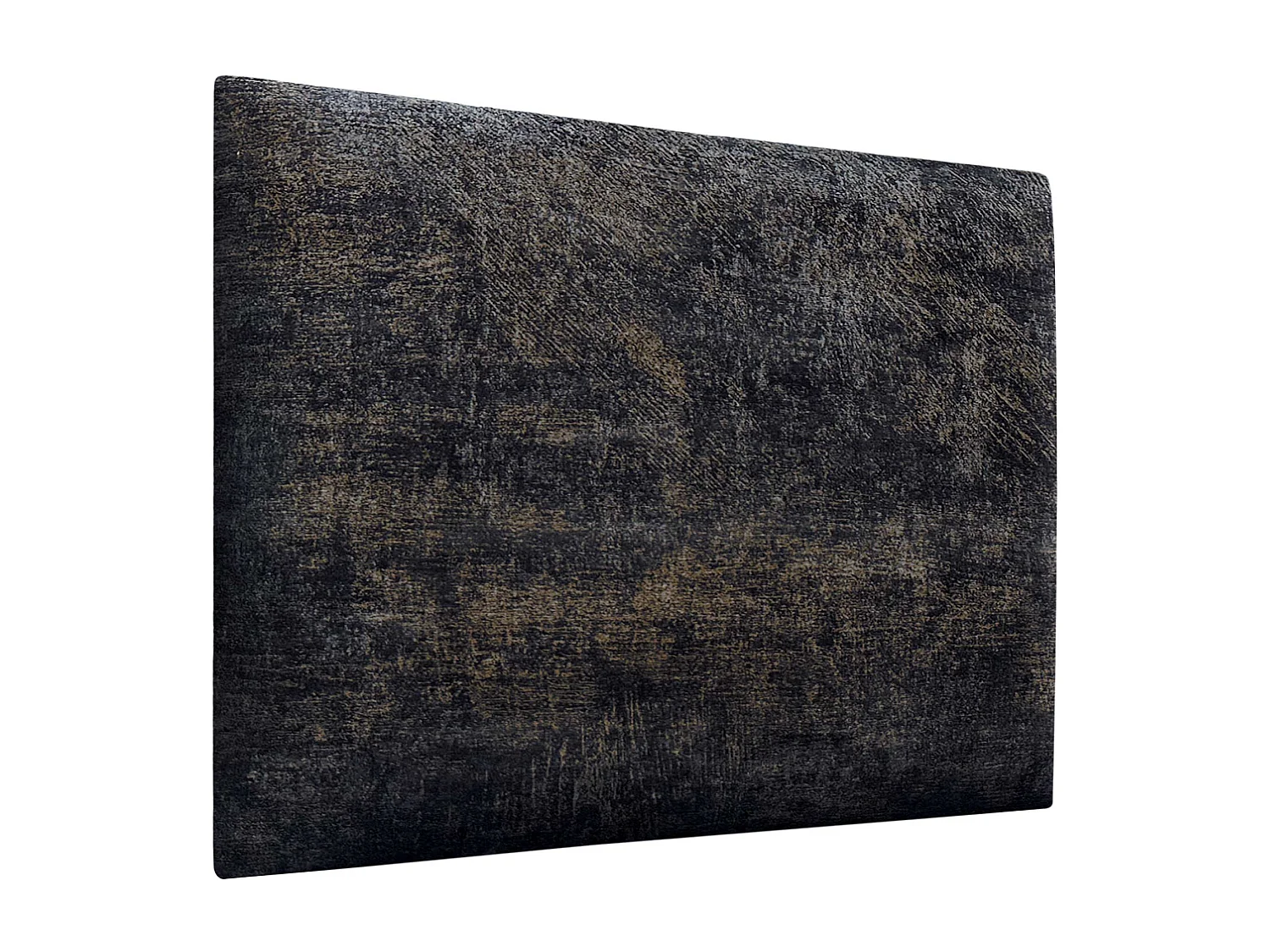 DHOME Tête de Lit Rembourrée Composée de Panneaux Autoadhésifs Interchangeables Série Luxury Edition Lit de Luxe Chambre (Luxurious Black, 95cm)