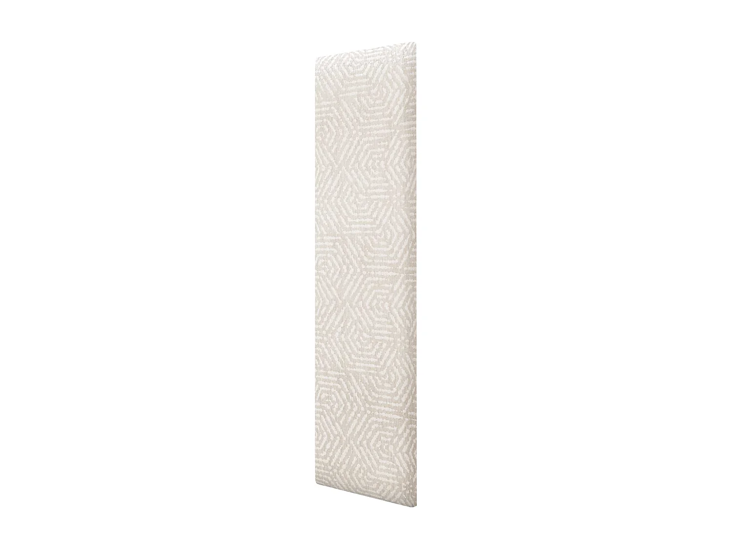 DHOME Panneaux Tapissés Exclusifs Série Luxury Edition Autoadhésifs pour Mur Acoustiques Absorbants Protection Chocs (Ethnic White, 60x20cm)