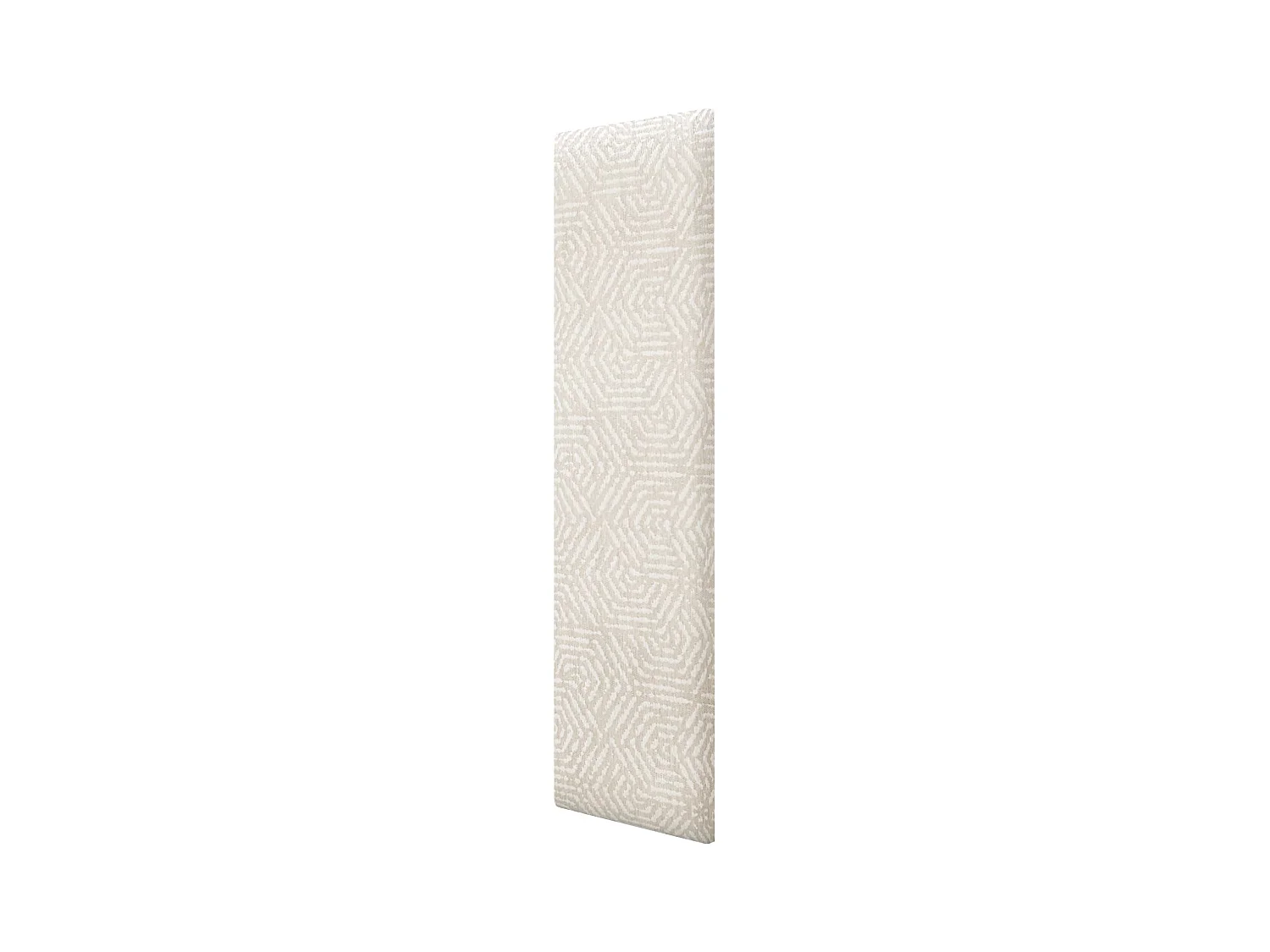 DHOME Panneaux Tapissés Exclusifs Série Luxury Edition Autoadhésifs pour Mur Acoustiques Absorbants Protection Chocs (Ethnic White, 60x20cm)