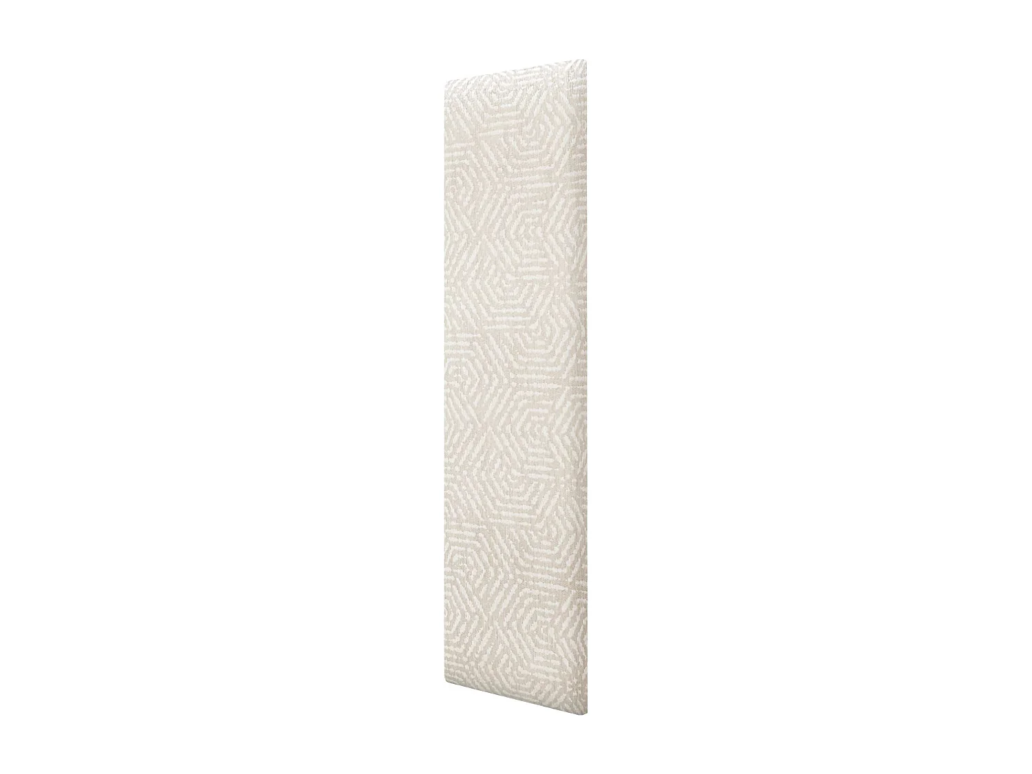 DHOME Panneaux Tapissés Exclusifs Série Luxury Edition Autoadhésifs pour Mur Acoustiques Absorbants Protection Chocs (Ethnic White, 60x20cm)