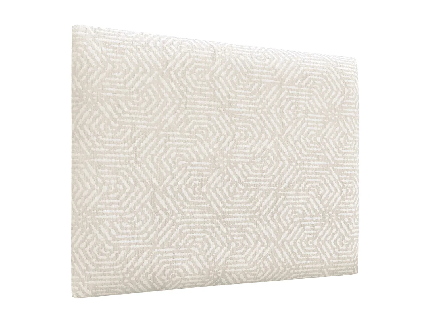 DHOME Gepolstertes Kopfteil aus austauschbaren selbstklebenden Paneelen Luxury Edition Serie Luxusbett Schlafzimmer (Ethnic White, 120cm)