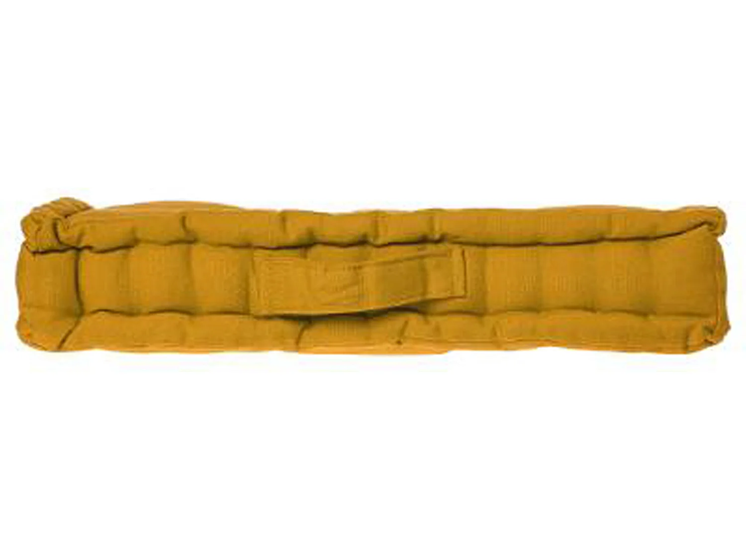 Lot de 2 coussins de sol en coton, coloris ocre - Dim : L 40 x l 40 x H 8 cm