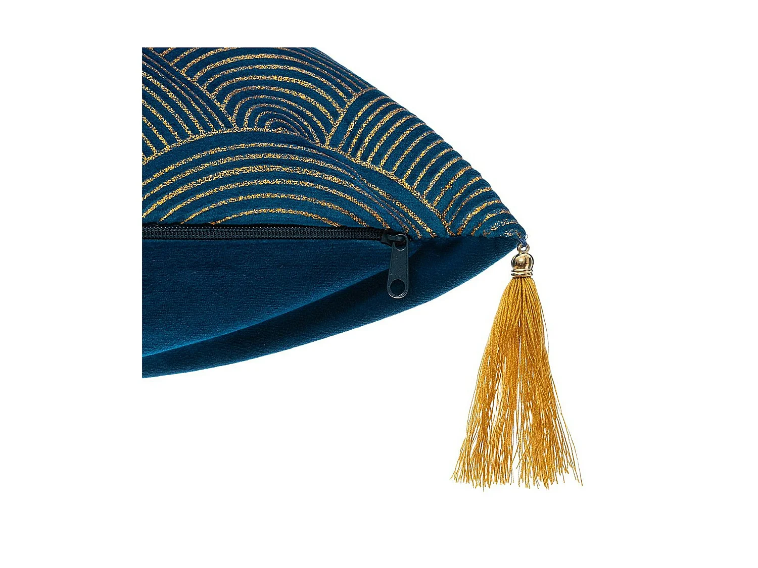 Lot de 2 coussins en polyester coloris bleu - L. 40 x l. 40 cm