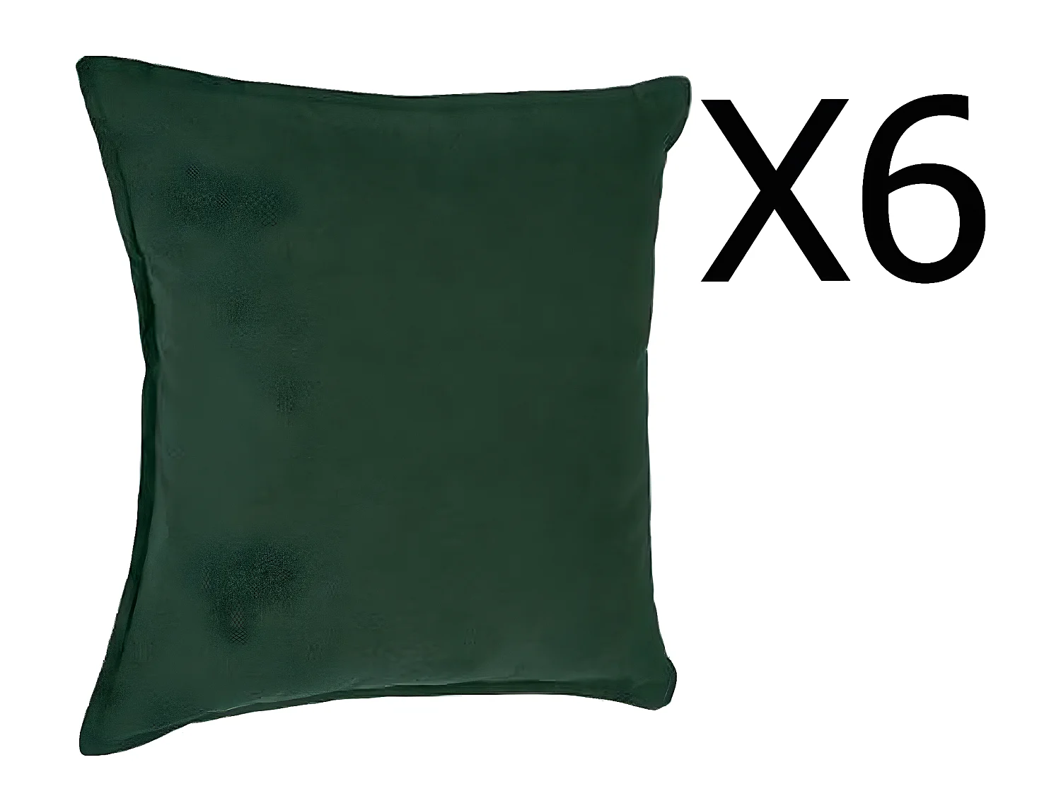 Lot de 6 coussins en polyester coloris vert - Dim : L. 45 x l. 45 cm