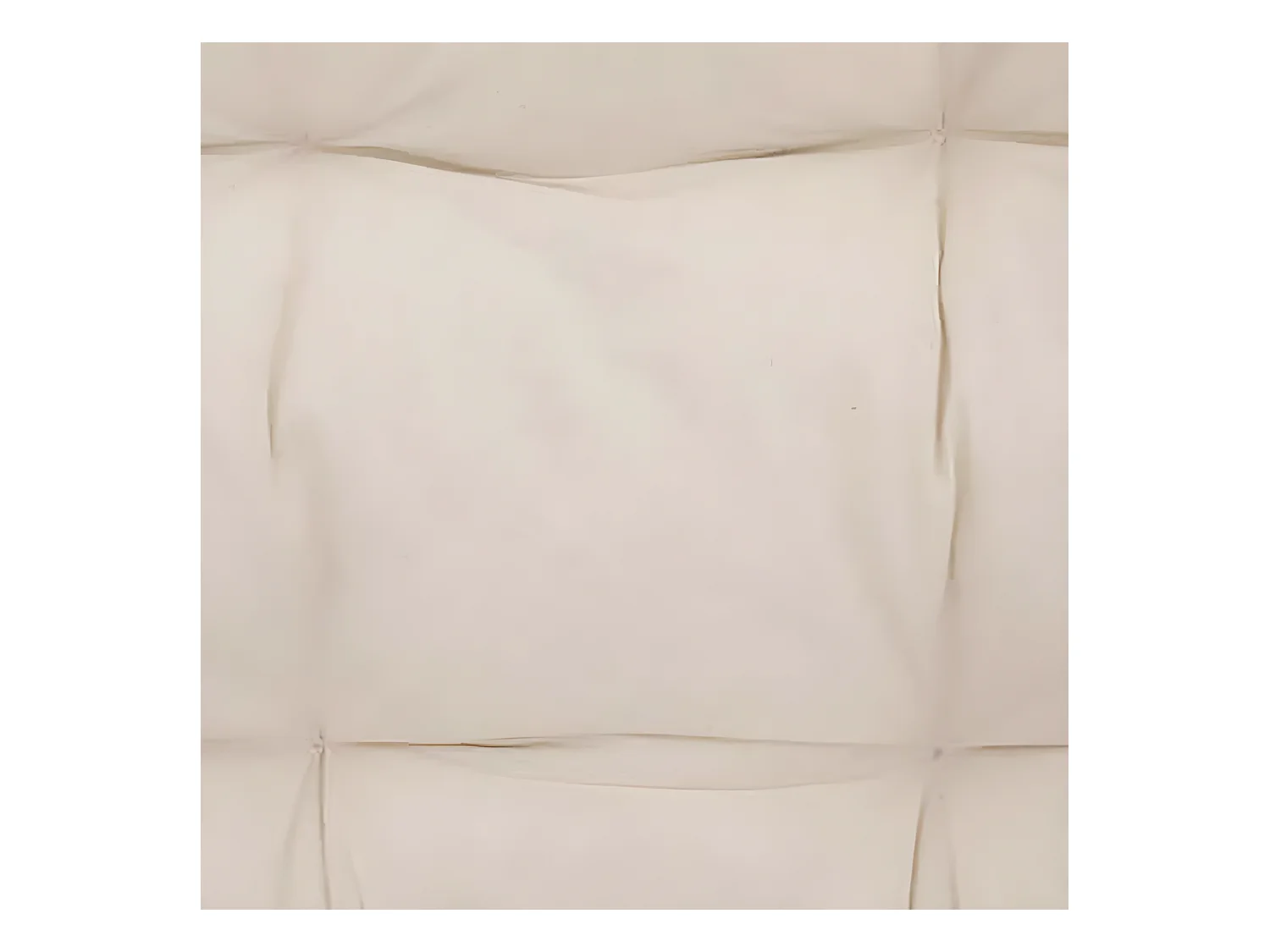 Banc 2 places en rotin avec coussin en polyester coloris blanc - Longueur 110 x Hauteur 77 x Profondeur 68 cm