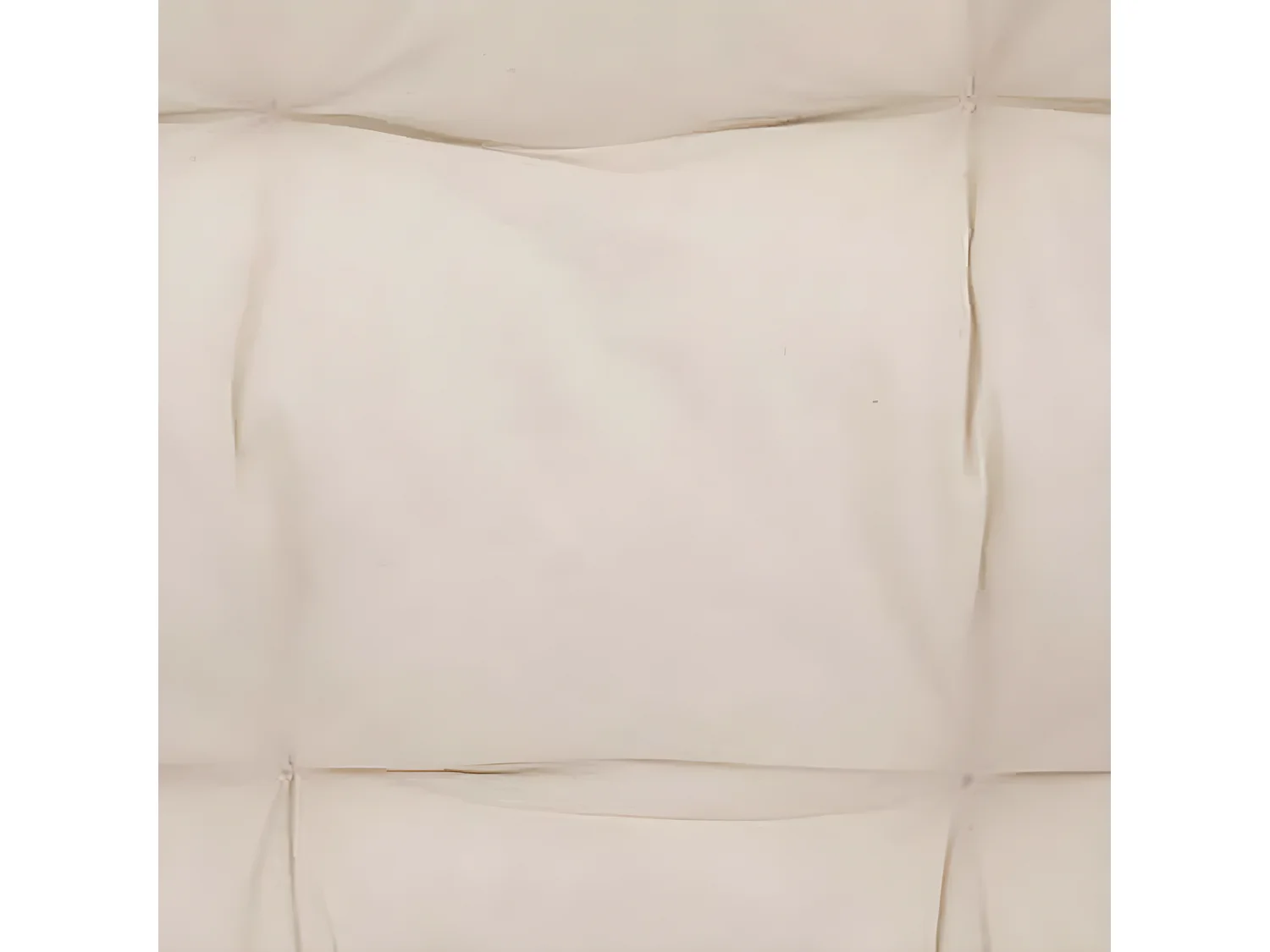 Banc 2 places en rotin avec coussin en polyester coloris blanc - Longueur 110 x Hauteur 77 x Profondeur 68 cm