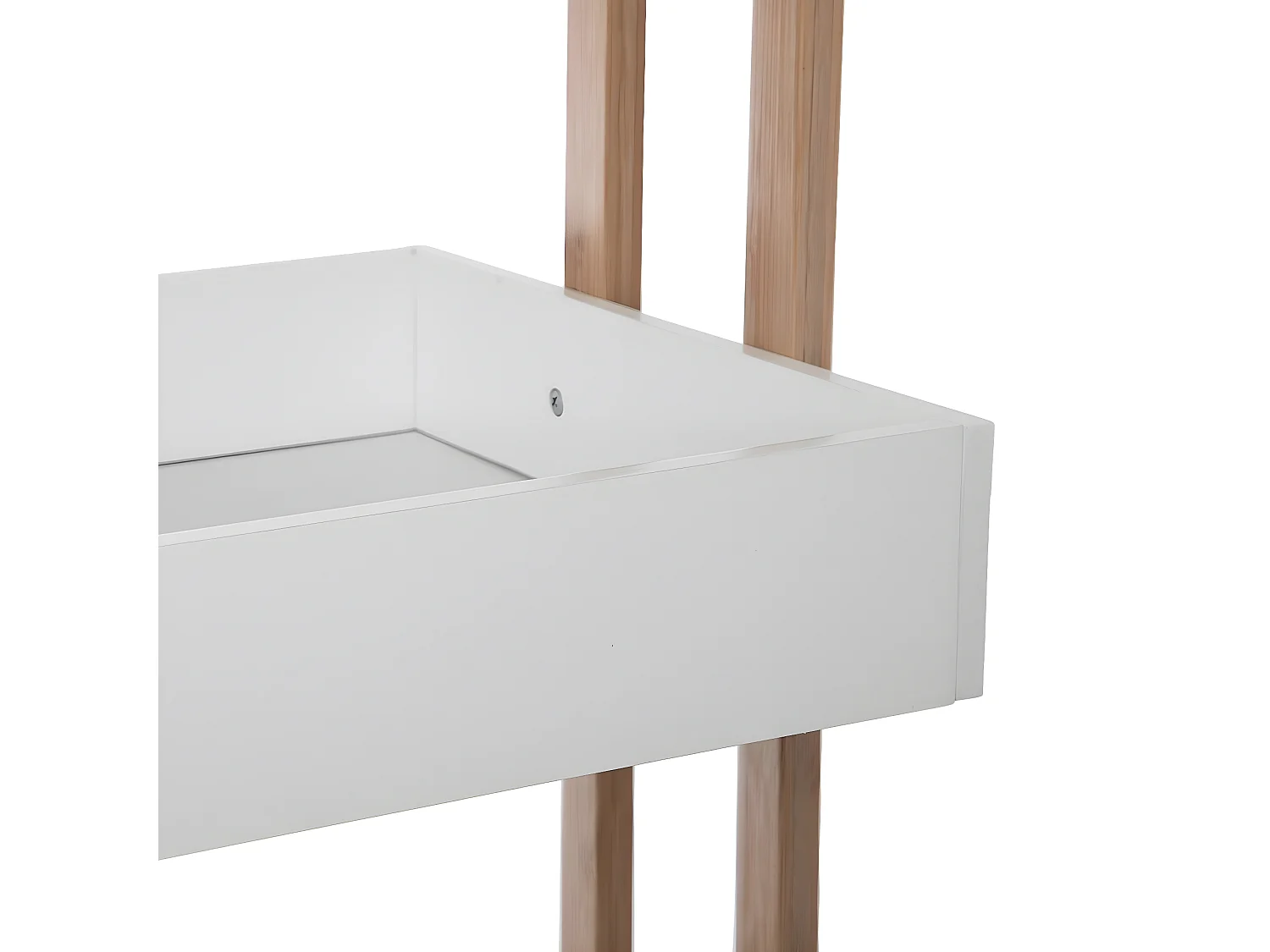 Desserte 4 plateaux en bambou - L 41 x P 30.7 x H 87.8 cm