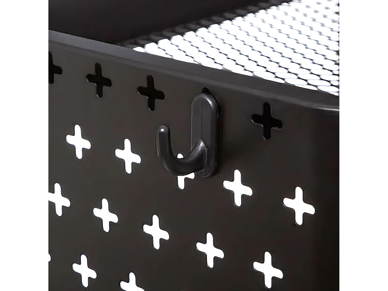 Desserte meuble de cuisine en métal à 3 étages coloris noir - Longueur 51 x Profondeur 29,5 x Hauteur 76 cm