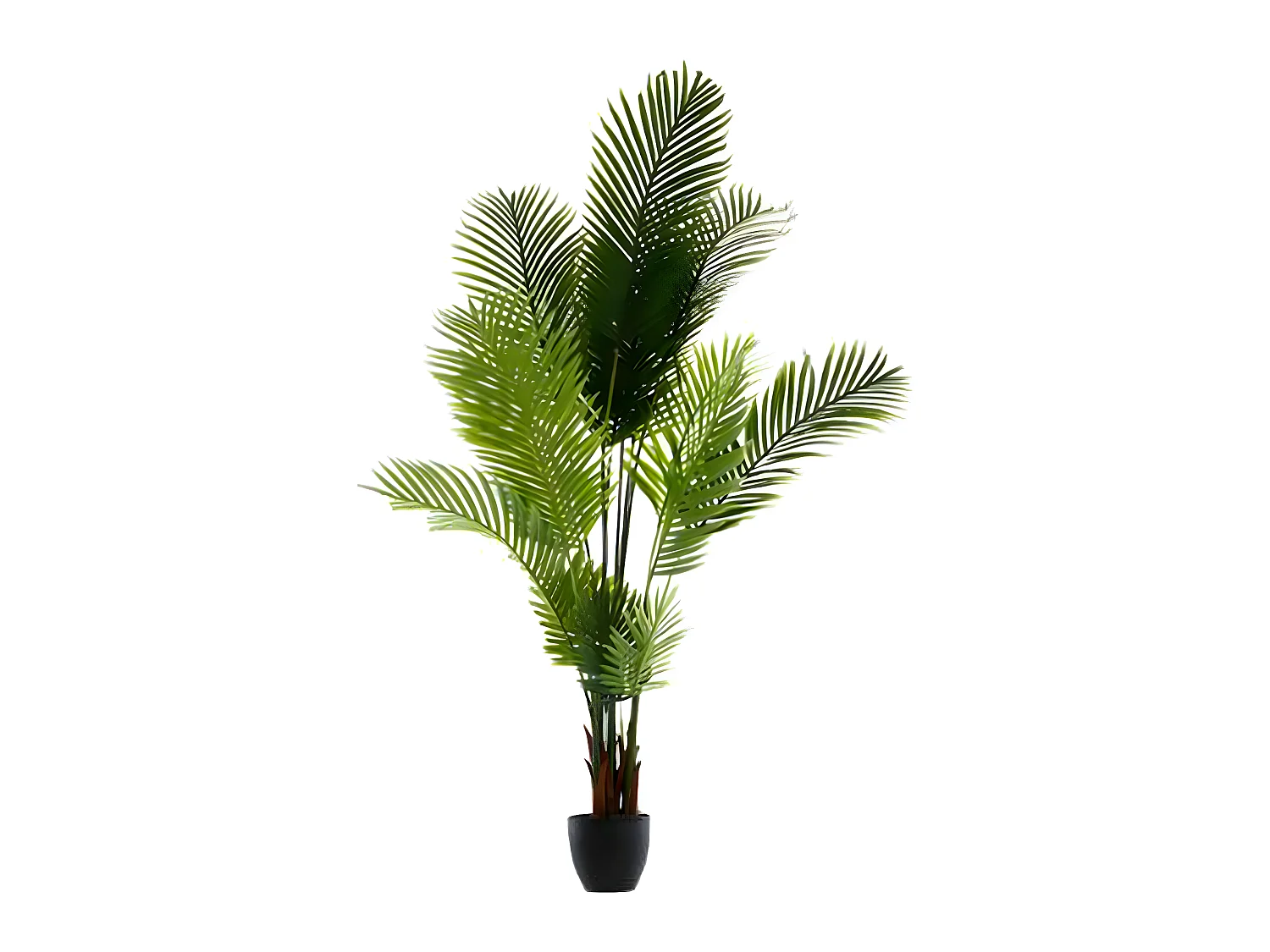 lot de 2 palmiers artificiels en Polyéthylène et ciment - Dim : H170 cm