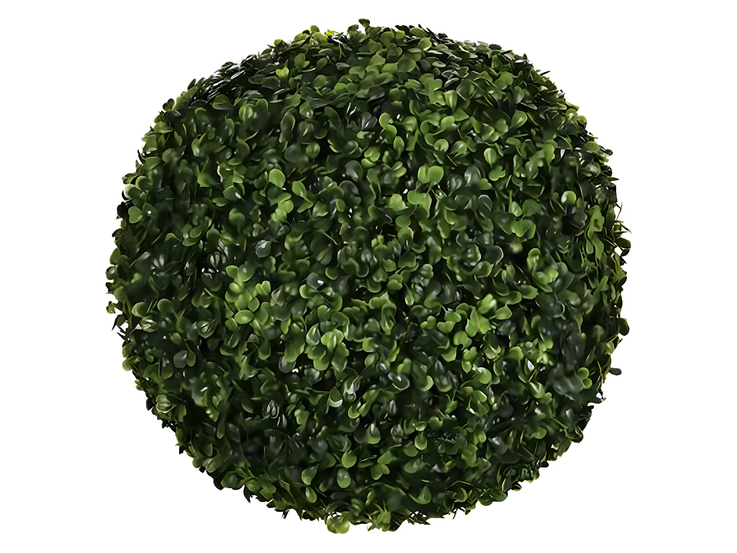 Boule de buis artificielle coloris vert en Polyéthylène - diamètre 38/36 cm