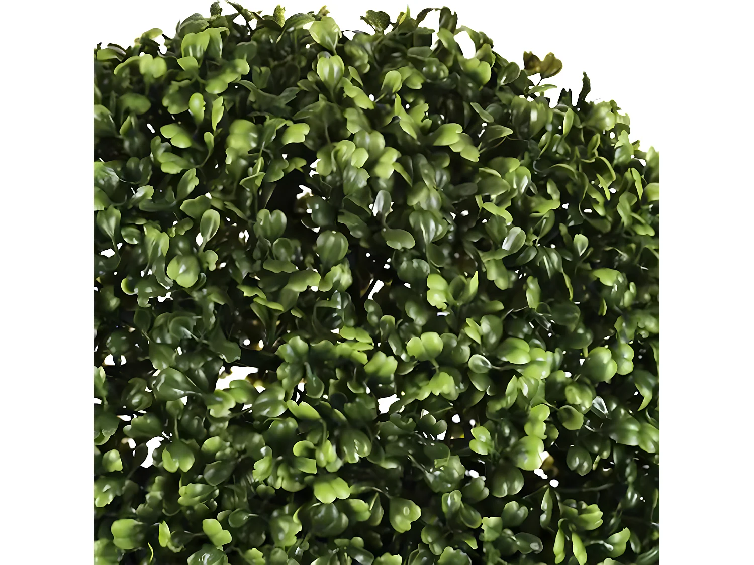 Boule de buis artificielle coloris vert en Polyéthylène - diamètre 38/36 cm