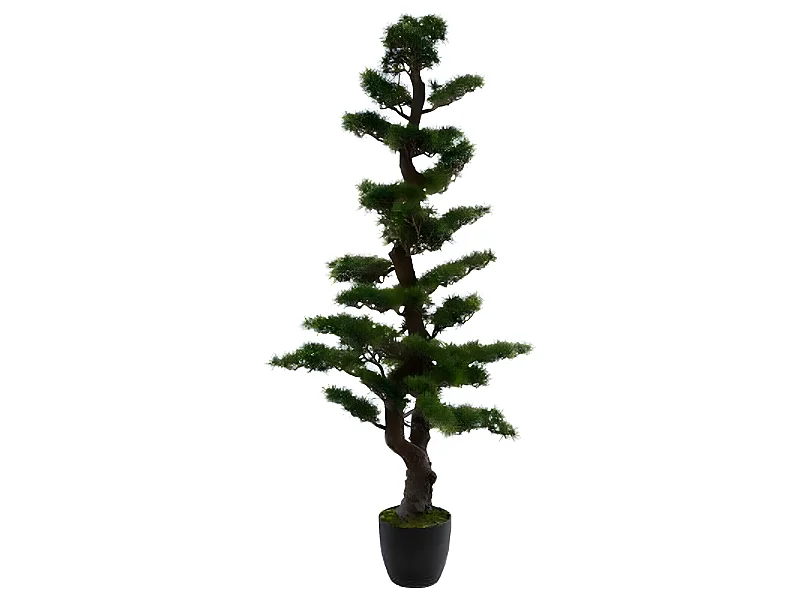 Bonsai artificiel en Polyéthylène et ciment - Dim : H149 cm